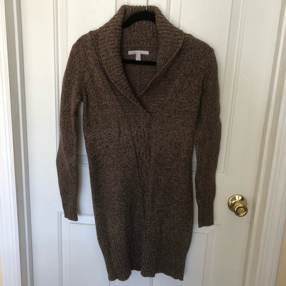 Sweater dress.